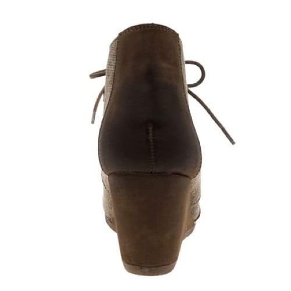 Taupe Wedge Booties - Picture 4 of 5